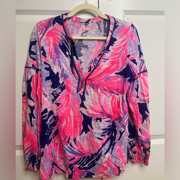 Lilly Pulitzer Cotton Blouse - Picture 1 of 3